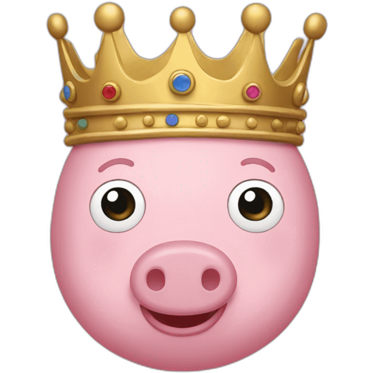 King peppa pig emoji