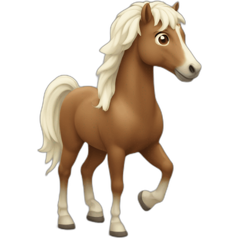 Ours sur un cheval emoji