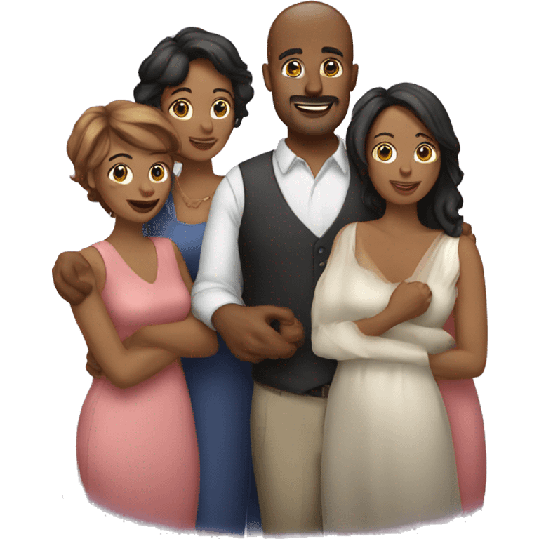 Husband with their wives  emoji