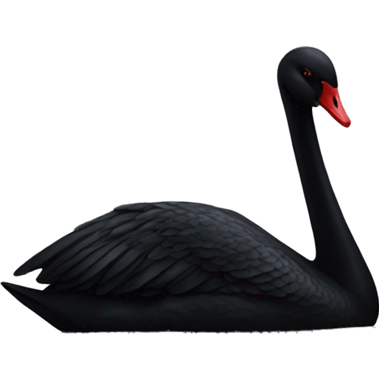 Black swan emoji