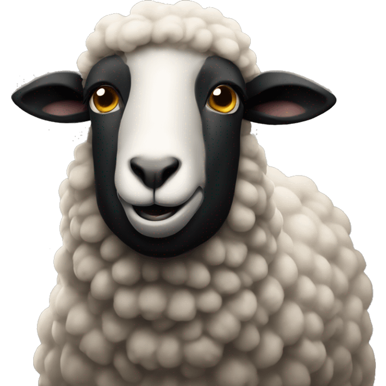 a black sheep  emoji