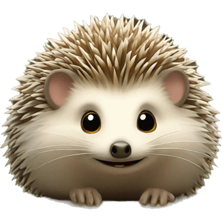 hedgehog landed emoji