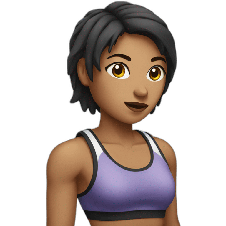 Female boxer emoji