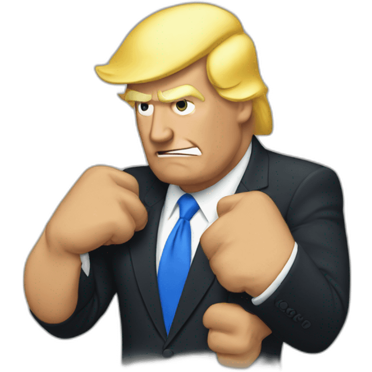 Trump flexing emoji