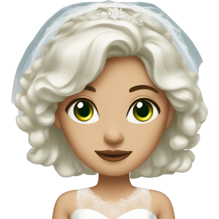 green eyed bride emoji