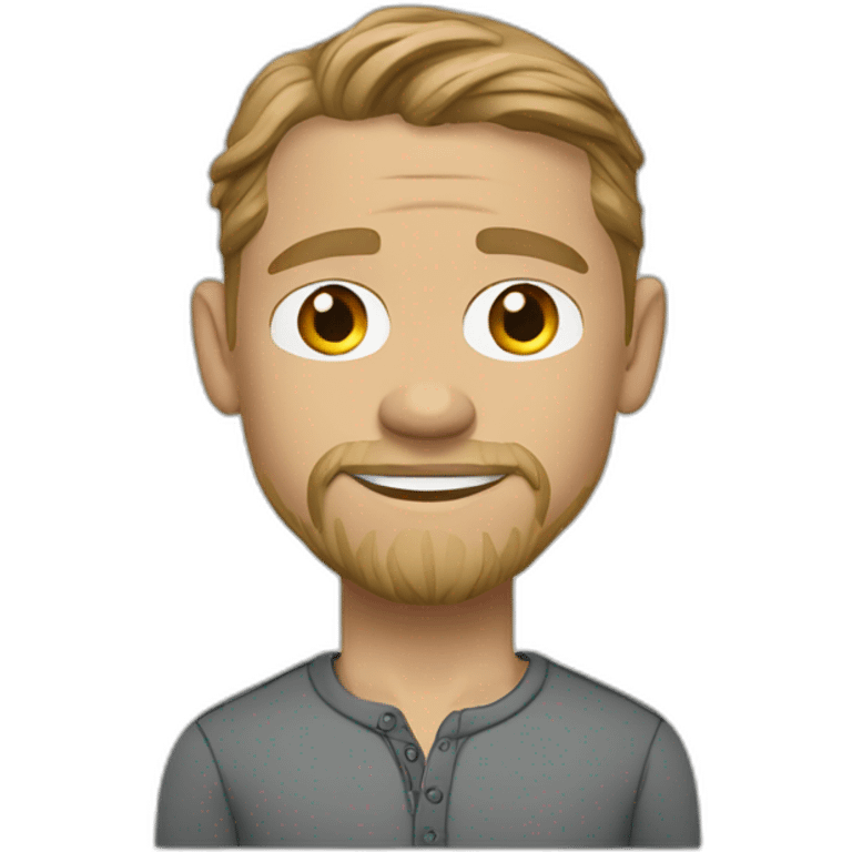 charlie hunnam cartoon wearing henley emoji