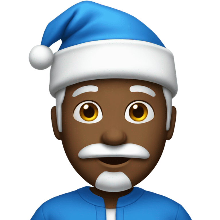 Blue Santa  emoji