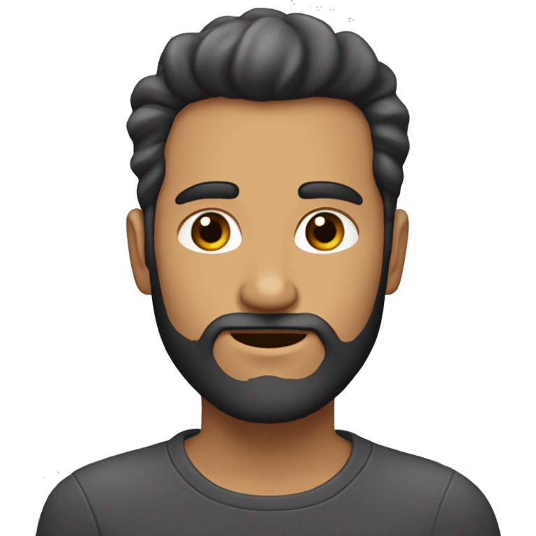 dos hombre pelo gris y barba de candado y hombre oelo negro y barba de candado emoji