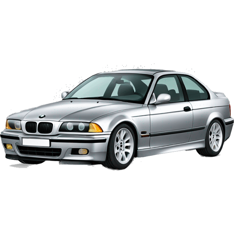 silver bmw e36 emoji