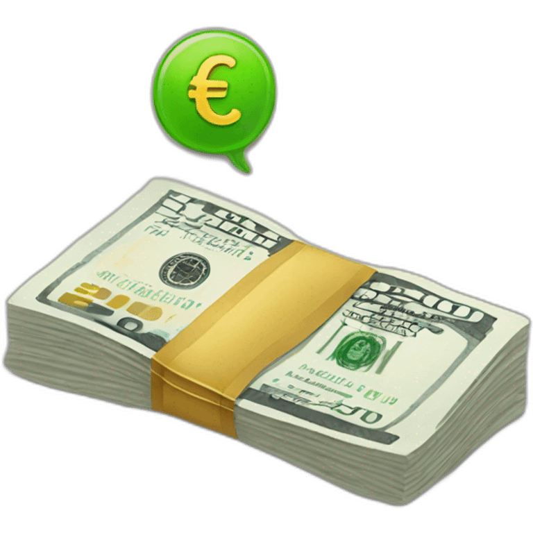 Billet d'euros emoji