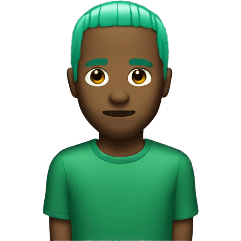 frank ocean with green hair  emoji