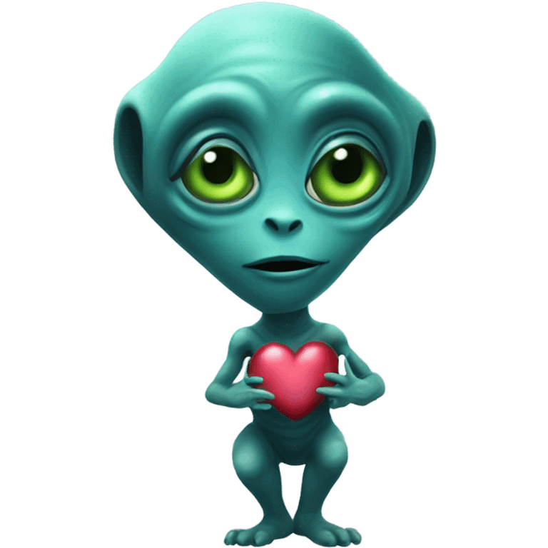 Alien with heart Eusebia emoji