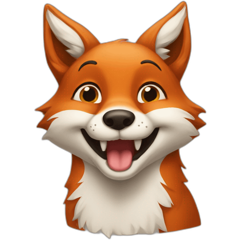 smiled fox kiss you emoji