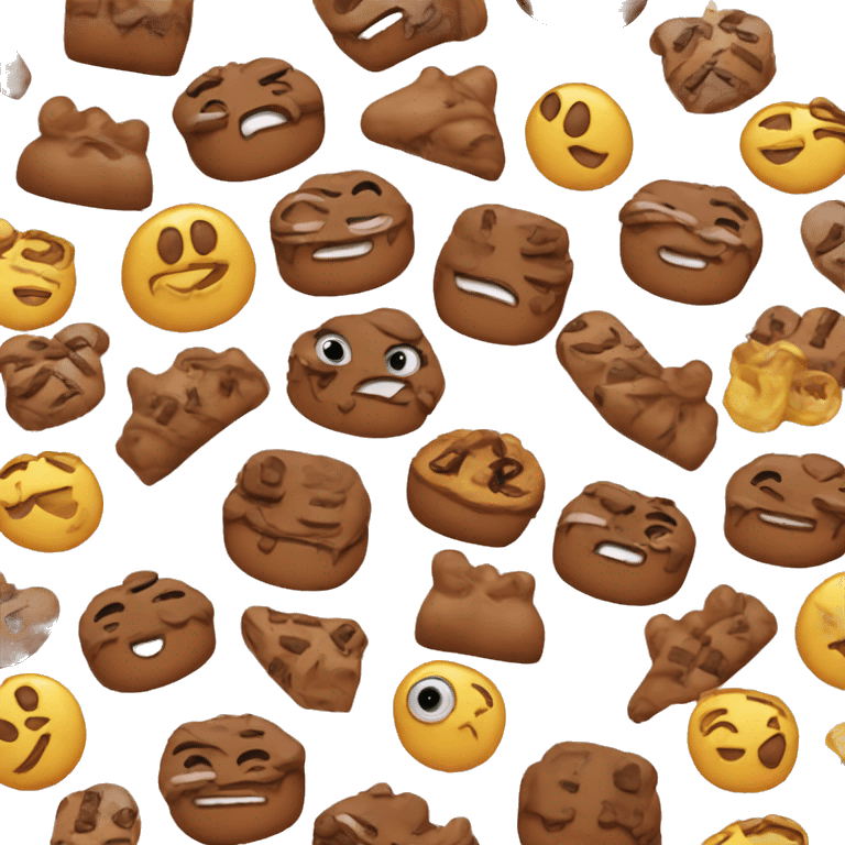 Make a emoji cake with ai emoji