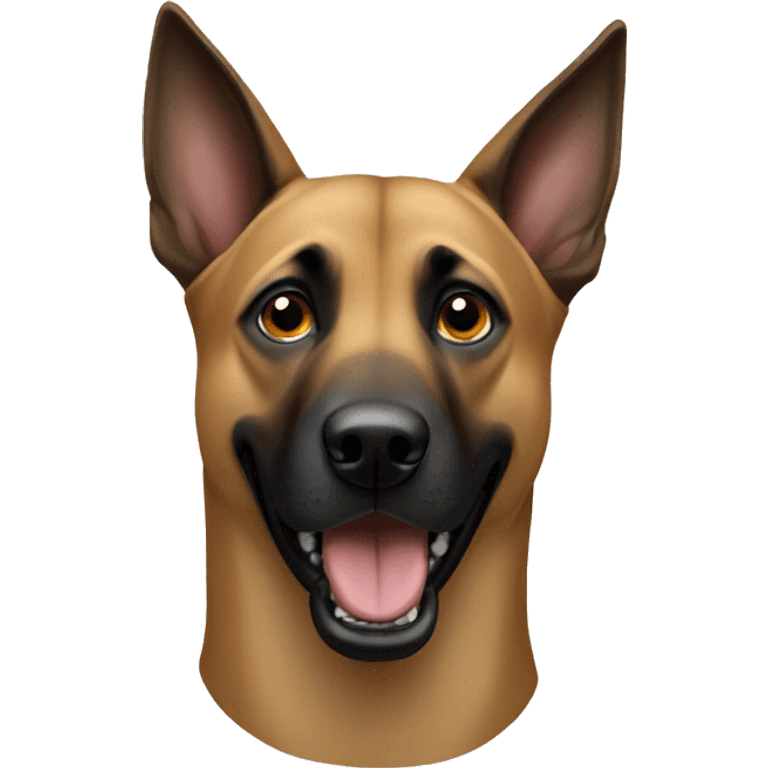 Malinois dog only the head emoji