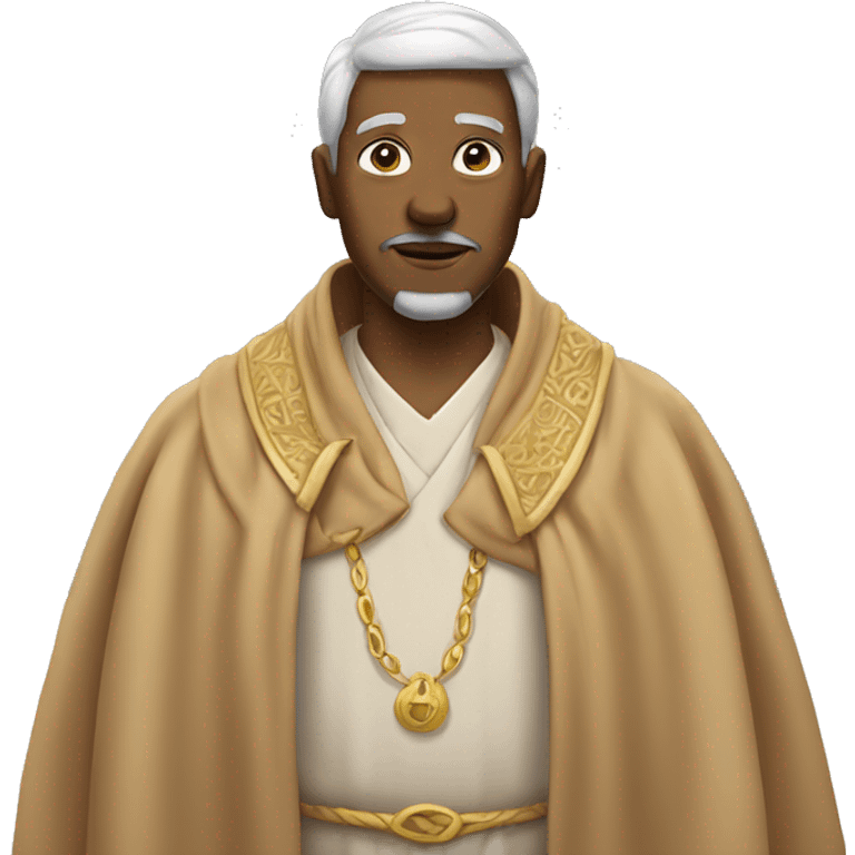 Wise man wearing robe emoji