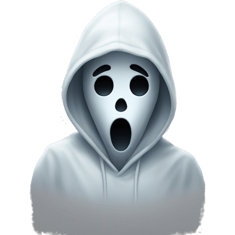 Ghost wearing hoodie emoji