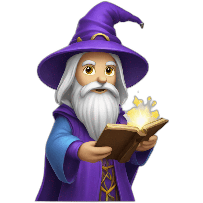 Wizard playing game emoji