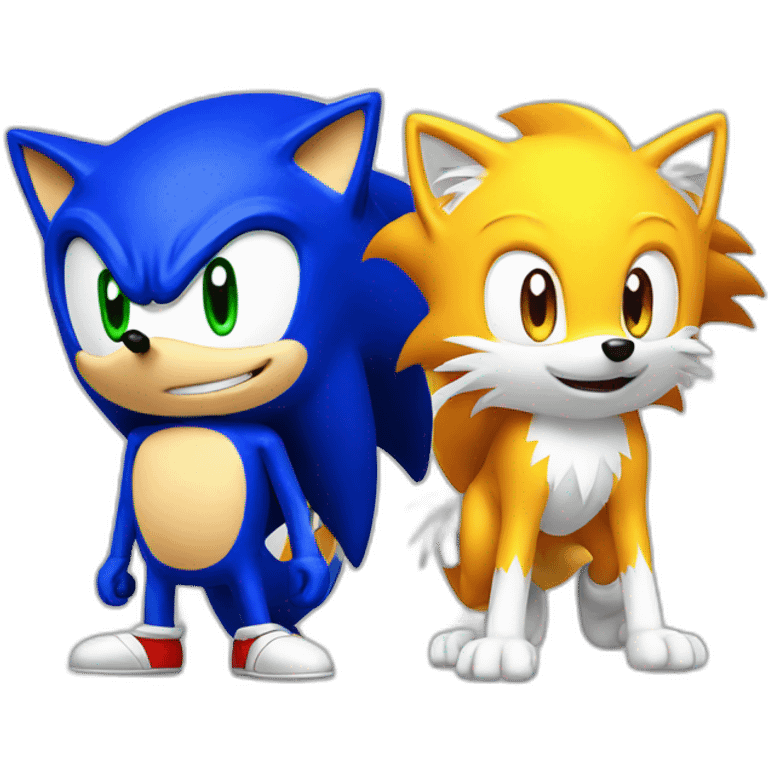 Sonic and Tails emoji