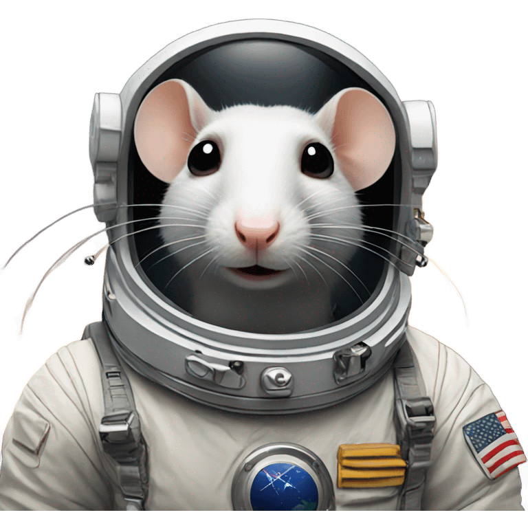 Astronaut rat emoji