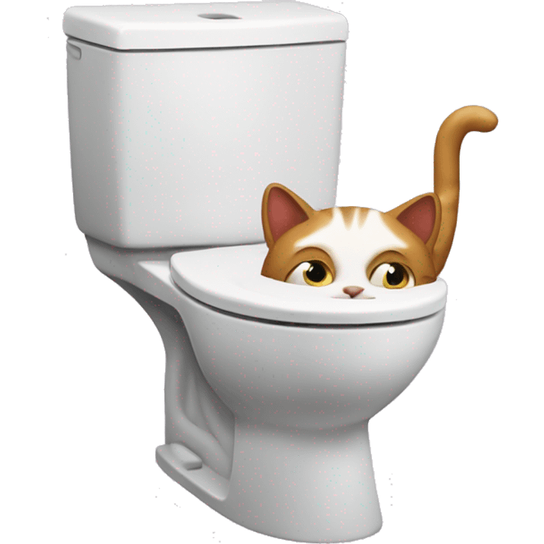 Skibbity toilet with cat emoji