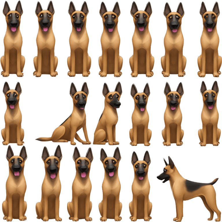 Belgian Malinois Dog Breed Full Body emoji