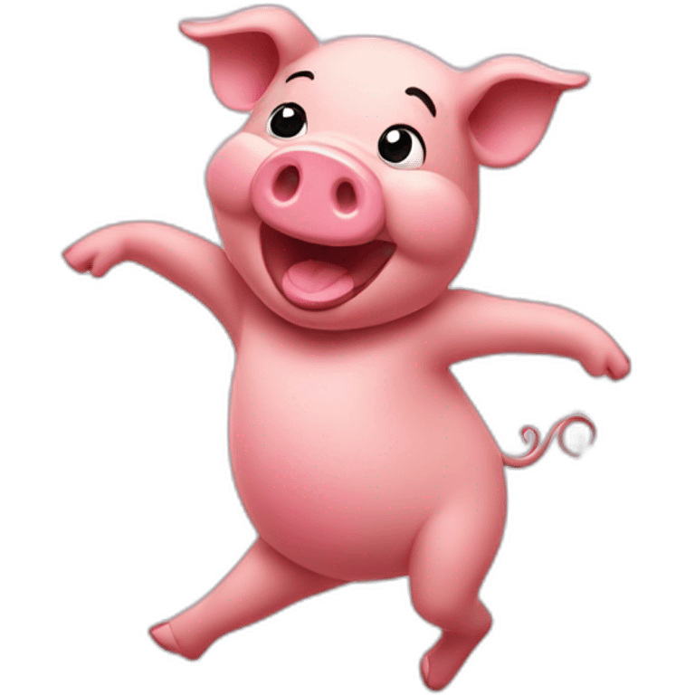 dancing pig emoji