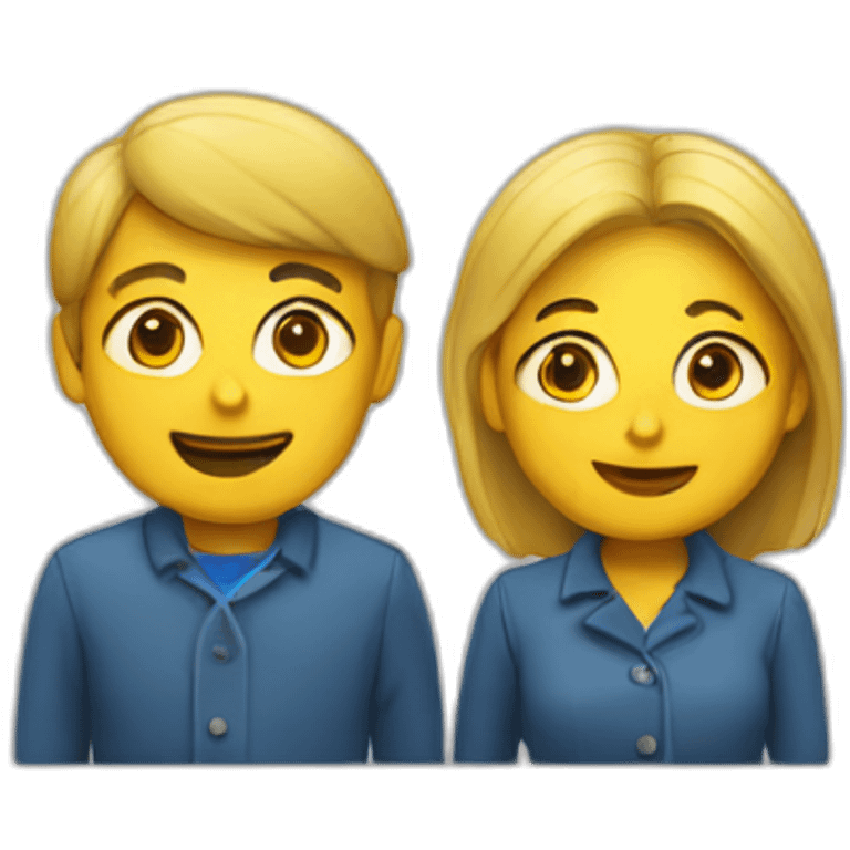 Deux personnes qui baisse emoji