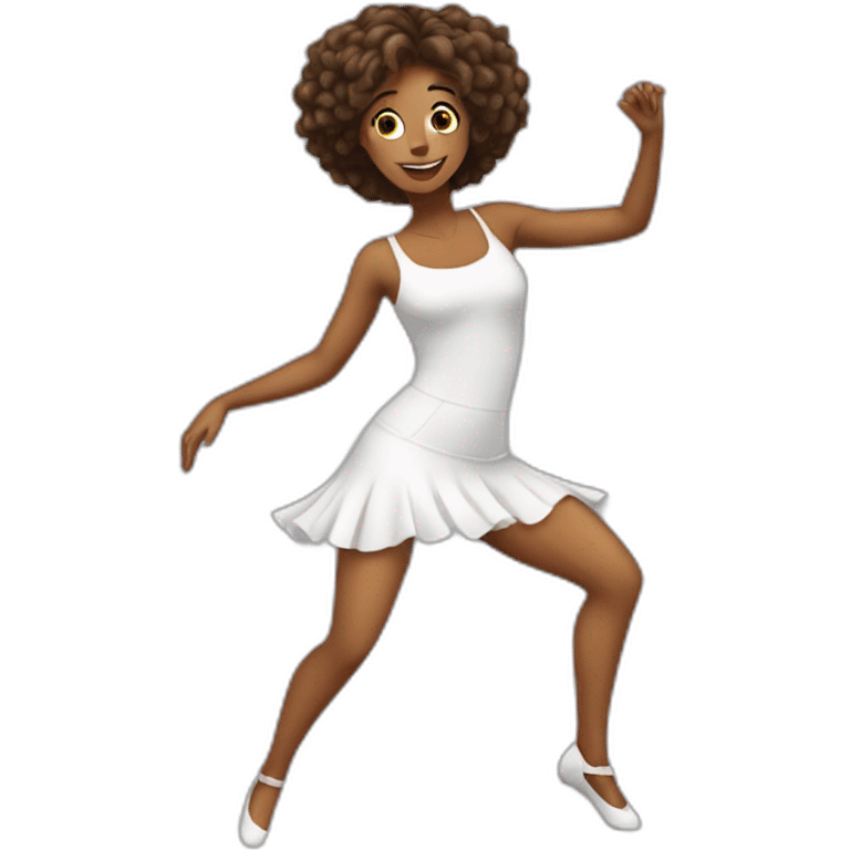 Woman dancing on the dancefloor emoji