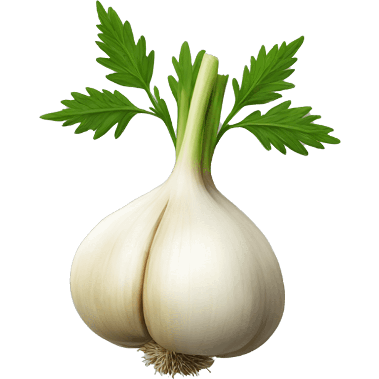 garlic and mugwort emoji