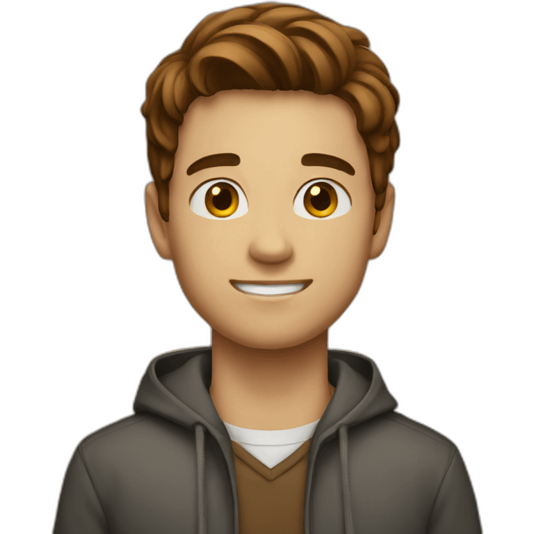 young-man-brown-hair emoji