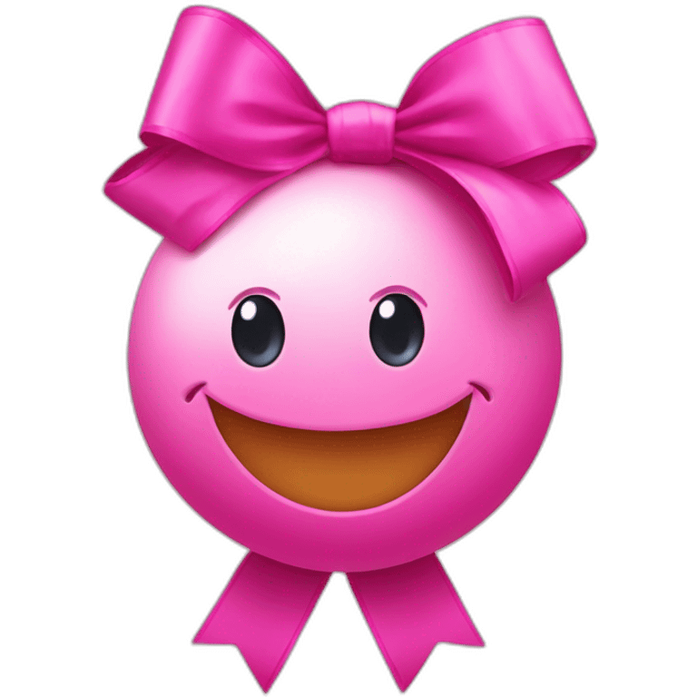 pink-ball-cute-character-with-big-ribbon emoji