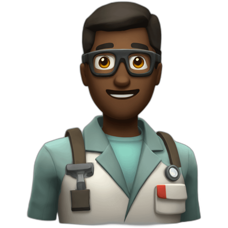 medic from the game team fortress 2 emoji