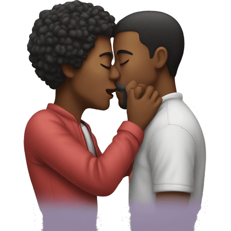 two people kissing emoji