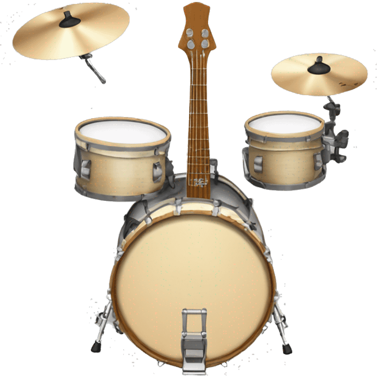 bateria acustica (instrumento) emoji