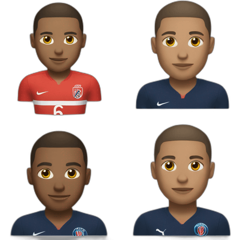 Allande et mbappe emoji