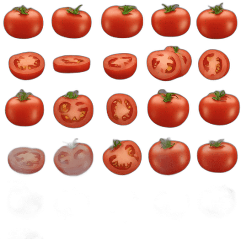 une tomate sur un canapé emoji