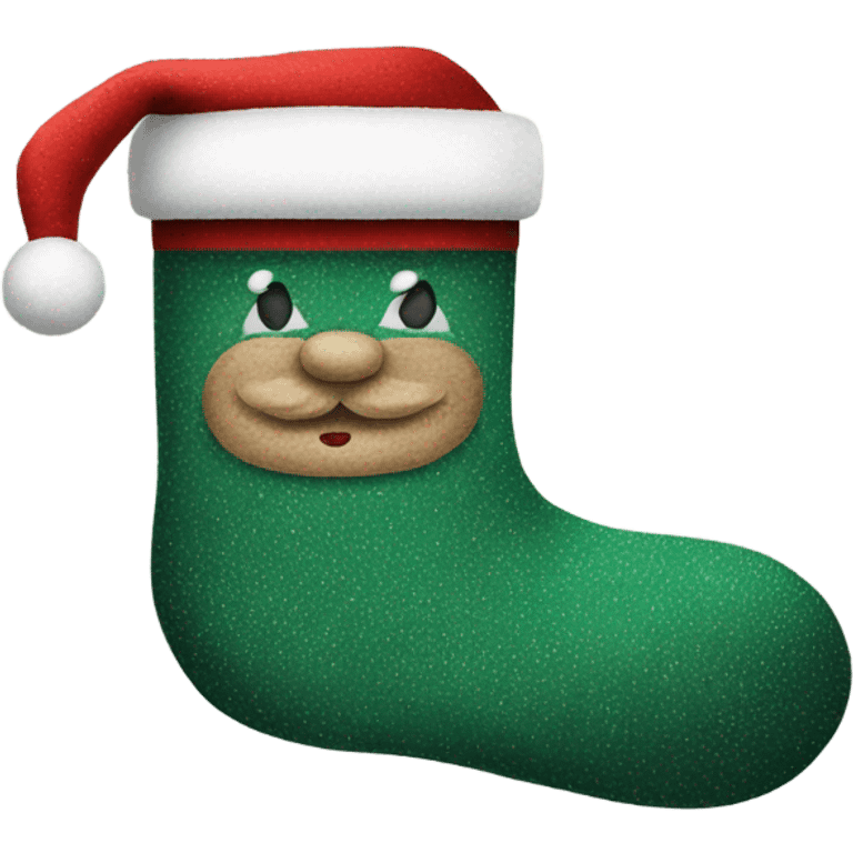 Santa sock emoji