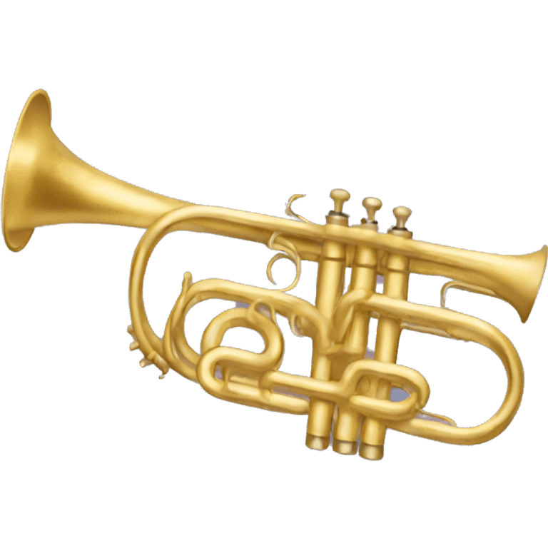 Realistic trumpet emoji