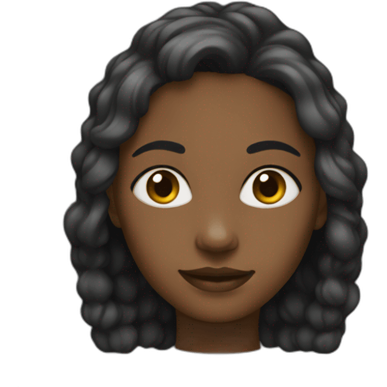 black-woman-color emoji