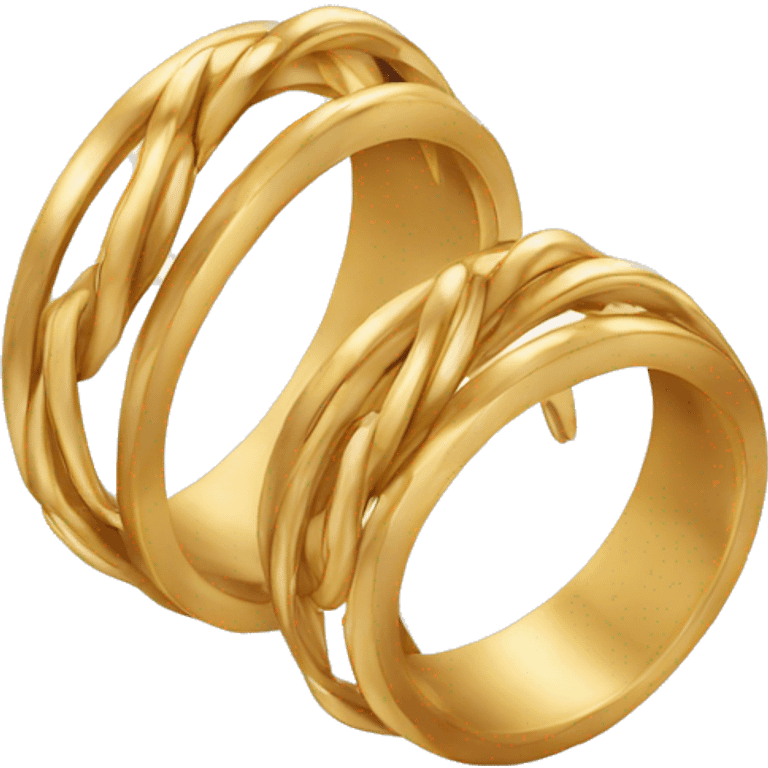 Wedding rings interlocked emoji