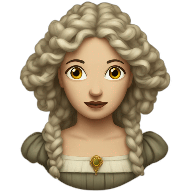 a Renaissance woman 3 eyes emoji