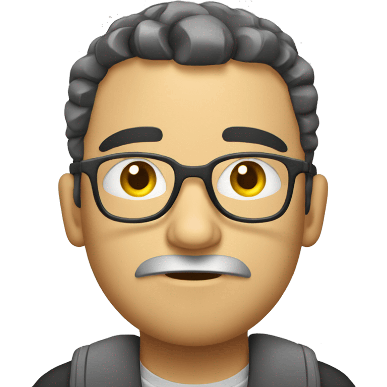 a very tired programmer emoji