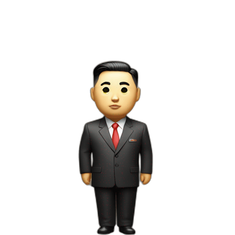 Kim Jong-Un sur des toilettes multicolores emoji