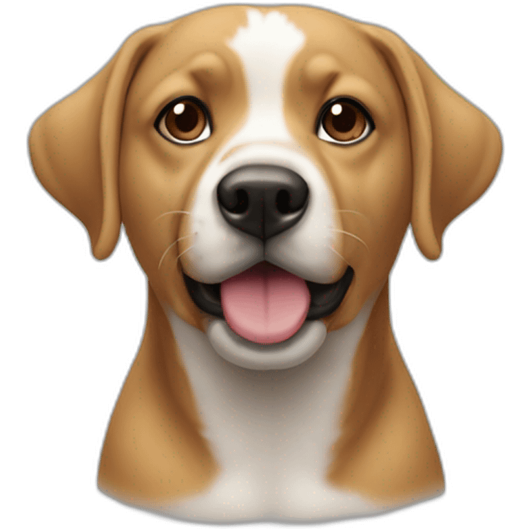 Un chien qui mange des huîtres emoji