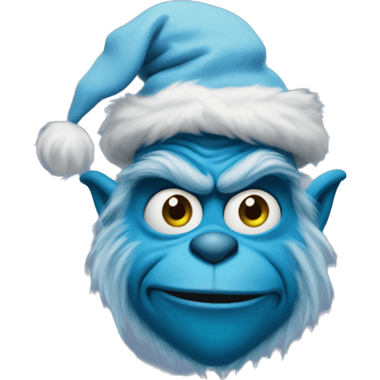 blue grinch emoji