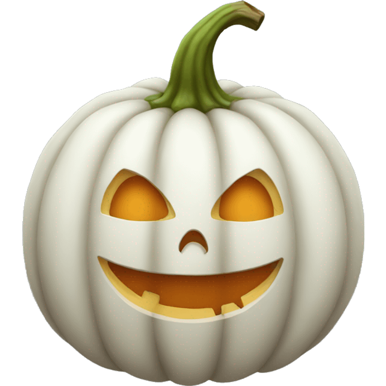 White pumpkin emoji