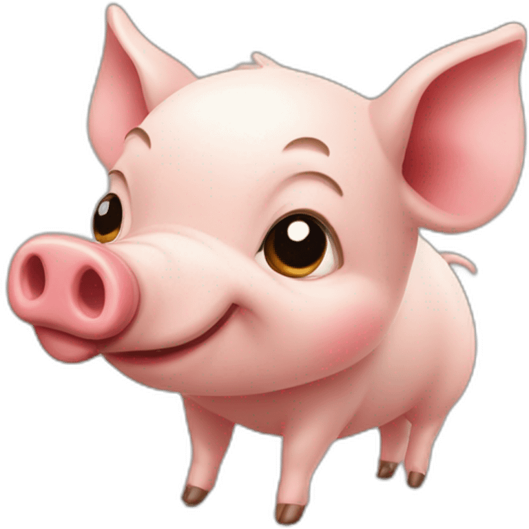 Petit cochon trop mignon emoji