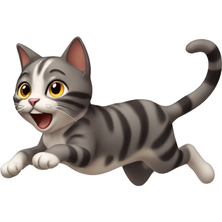 cat running  emoji