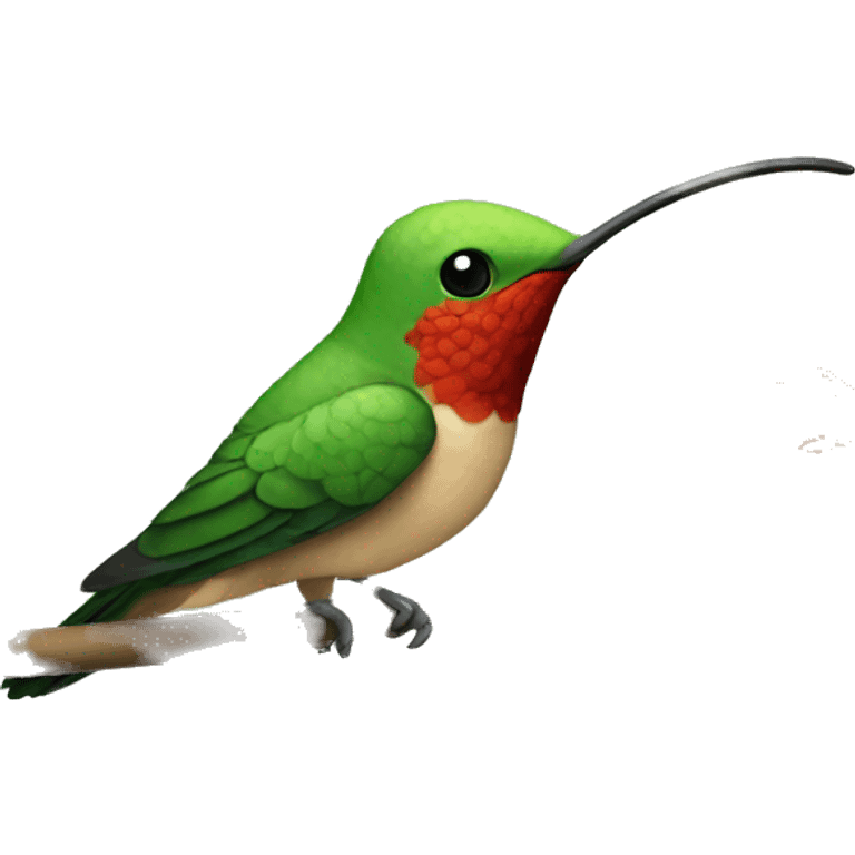 emoji de un colibrí bostezando  emoji